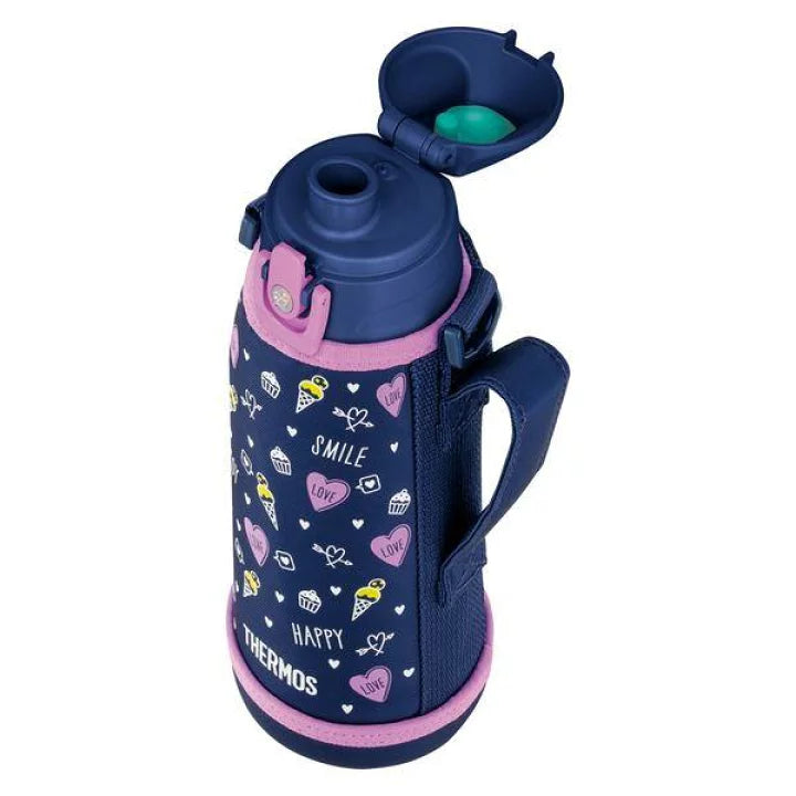 Thermos  Kids Vacuum Insulated 2 Way Bottle-Navy Purple膳魔师真空两用儿童保温杯-蓝紫 800ml