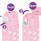 Thermos  Kids Vacuum Insulated 2 Way Bottle-Pink Heart膳魔师真空两用儿童保温杯-粉色甜心 600ml