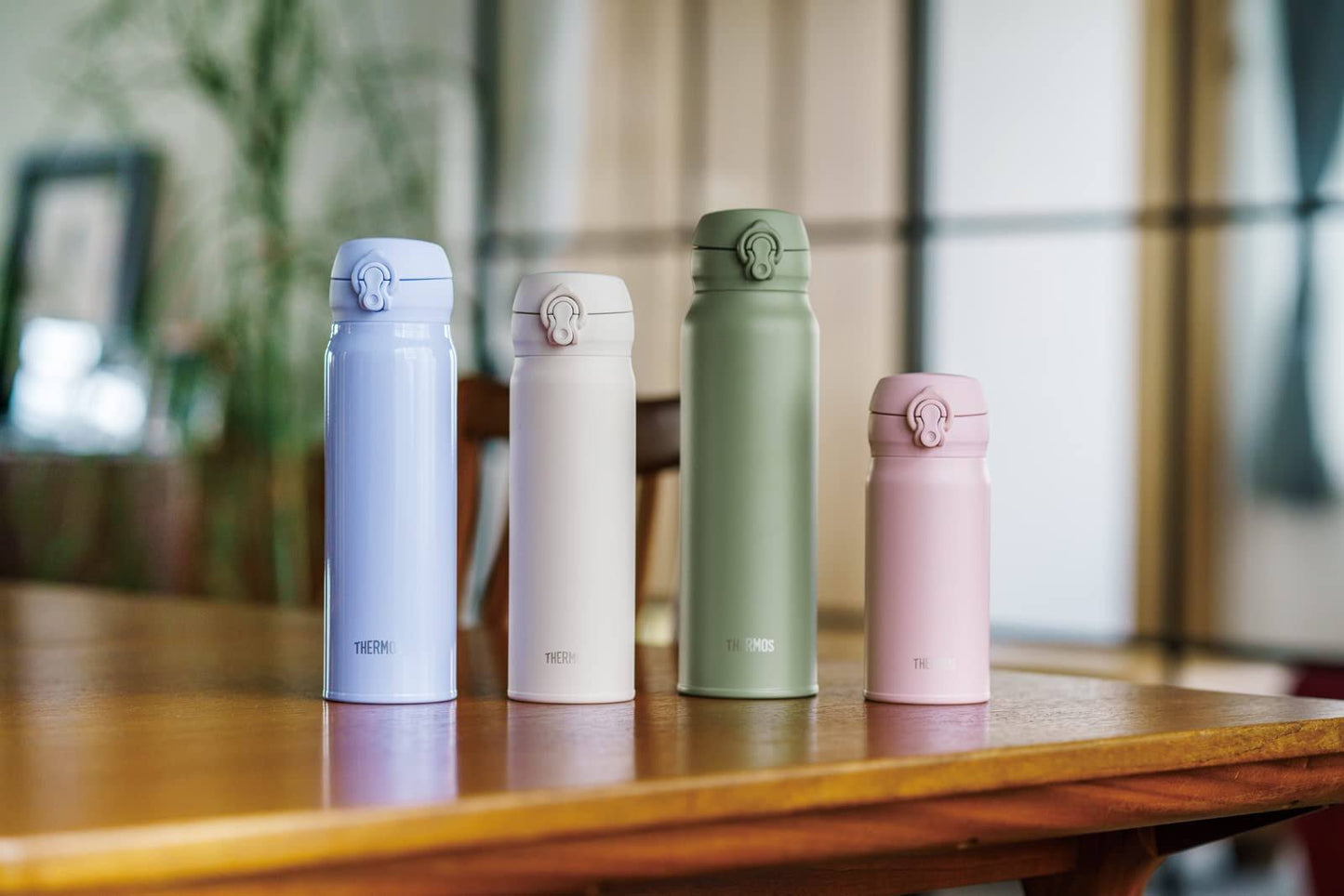 Thermos Stainless Steel Vacuum Insulated Bottle-Smoke Khaki膳魔师真空保温杯最新色系列 2700万销量冠军-霧卡其 350ml