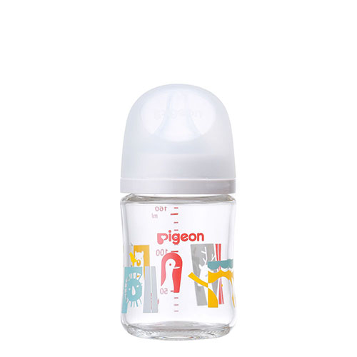 Pigeon Milk Bottle - Glass 贝亲三代玻璃奶瓶 160ml Snowy Zoo