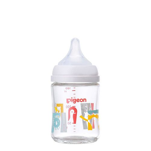 Pigeon Milk Bottle - Glass 贝亲三代玻璃奶瓶 160ml Snowy Zoo