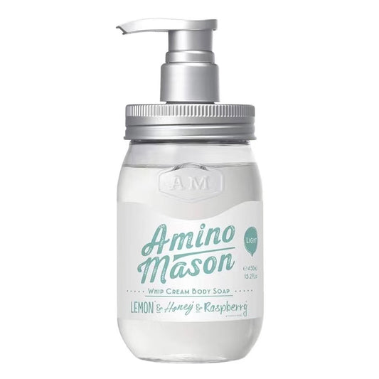 Amino Mason Whip Cream Body Soap Light/Amino Mason植物氨基酸沐浴露 柠檬蜂蜜清爽型 450ml