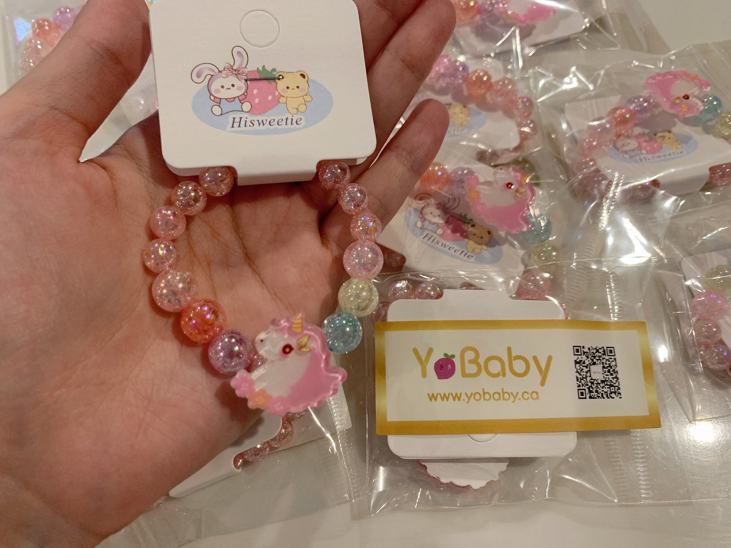 YoBaby Unicorn Kids Bracelet(Free gift if order is over $80)/YoBaby独角兽儿童手链 随机(满$80订单免费小礼物！请见此产品详情页）