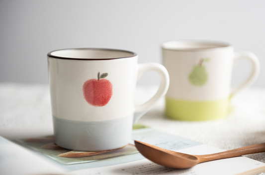 Minori Fruit Mug-Apple美浓烧日式水果马克杯-苹果