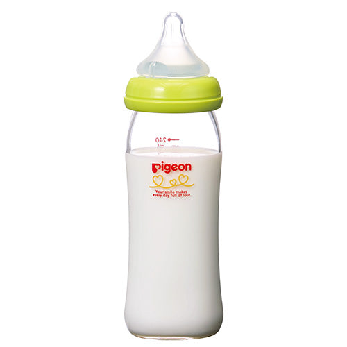 Pigeon Milk Bottle - Glass 贝亲经典玻璃奶瓶 240ml Classic Green