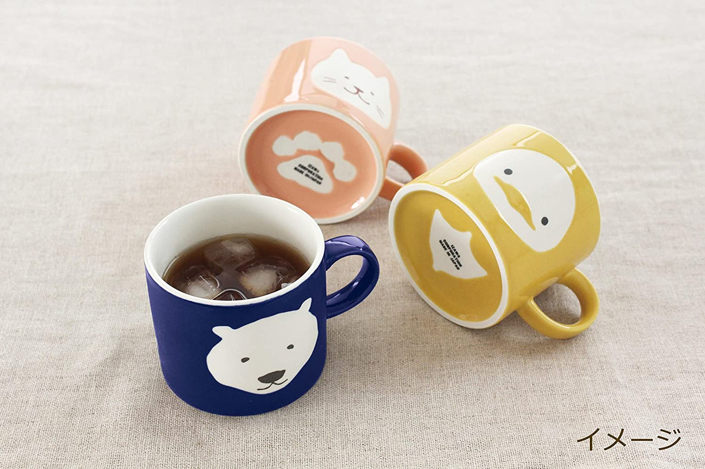 Minoyaki Easy Zoo Mug-Pola Bear日本美浓烧轻松动物园马克杯咖啡杯-北极熊