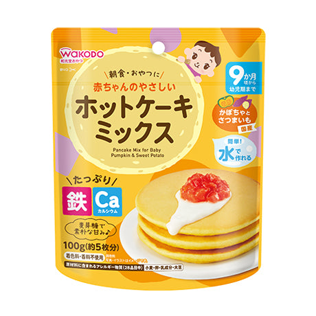 Wakodo Pancake Powder 和光堂高铁高钙南瓜红薯松饼粉 9月+ 100g