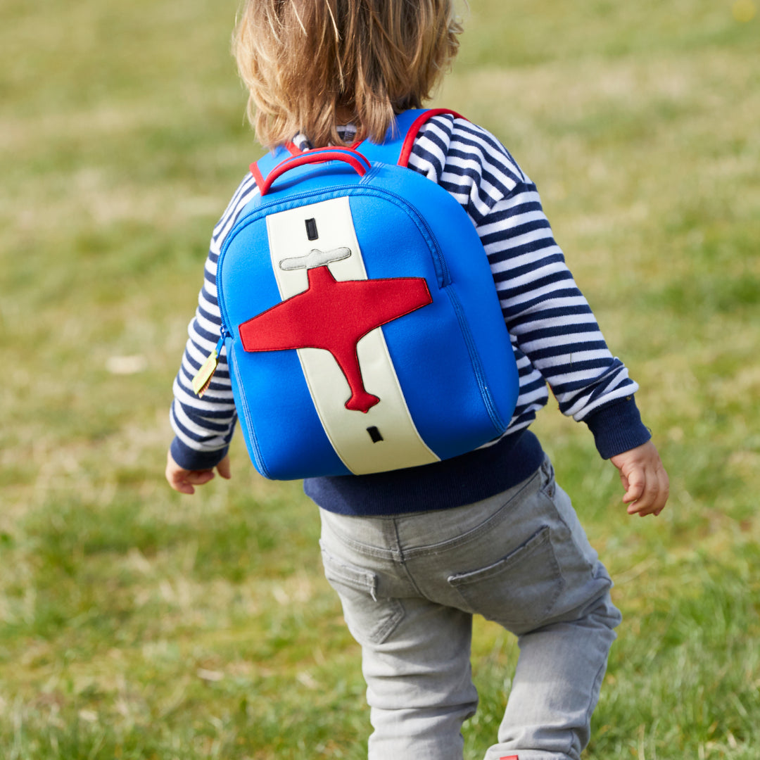 Dabba Walla Harness Toddler Backpack-Airplane/Dabba Walla超轻婴儿书包附防走失牵拉绳 航天飞机