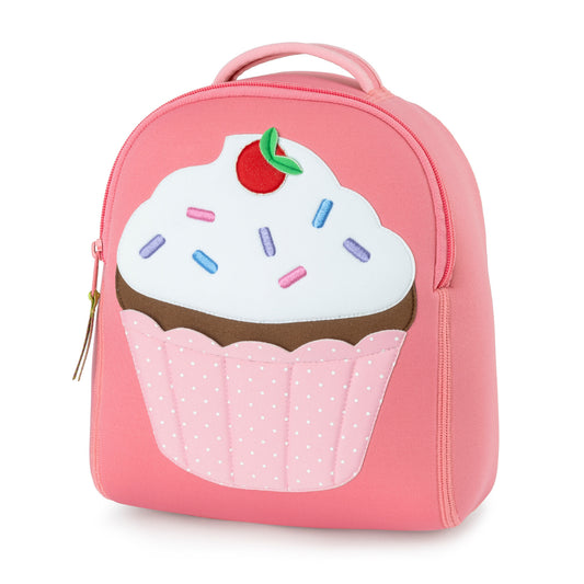 Dabba Walla Harness Toddler Backpack-Cupcake/Dabba Walla超轻婴儿书包附防走失牵拉绳 粉色甜点