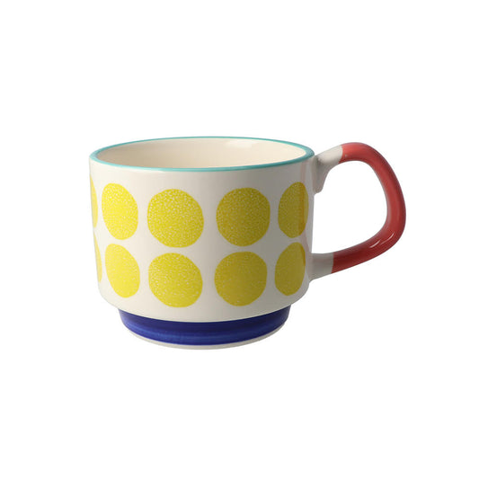 Minoyaki Fika Coffee Mug-Dot日本美浓烧Fika可叠放艺术家咖啡杯-点