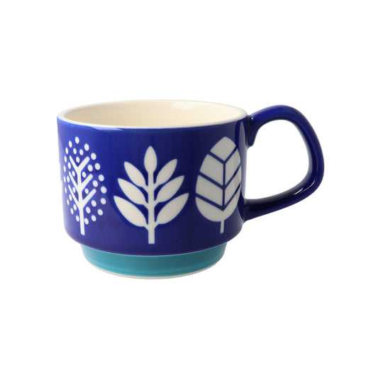 Minoyaki Fika Coffee Mug-Leaf日本美浓烧Fika可叠放艺术家咖啡杯-叶