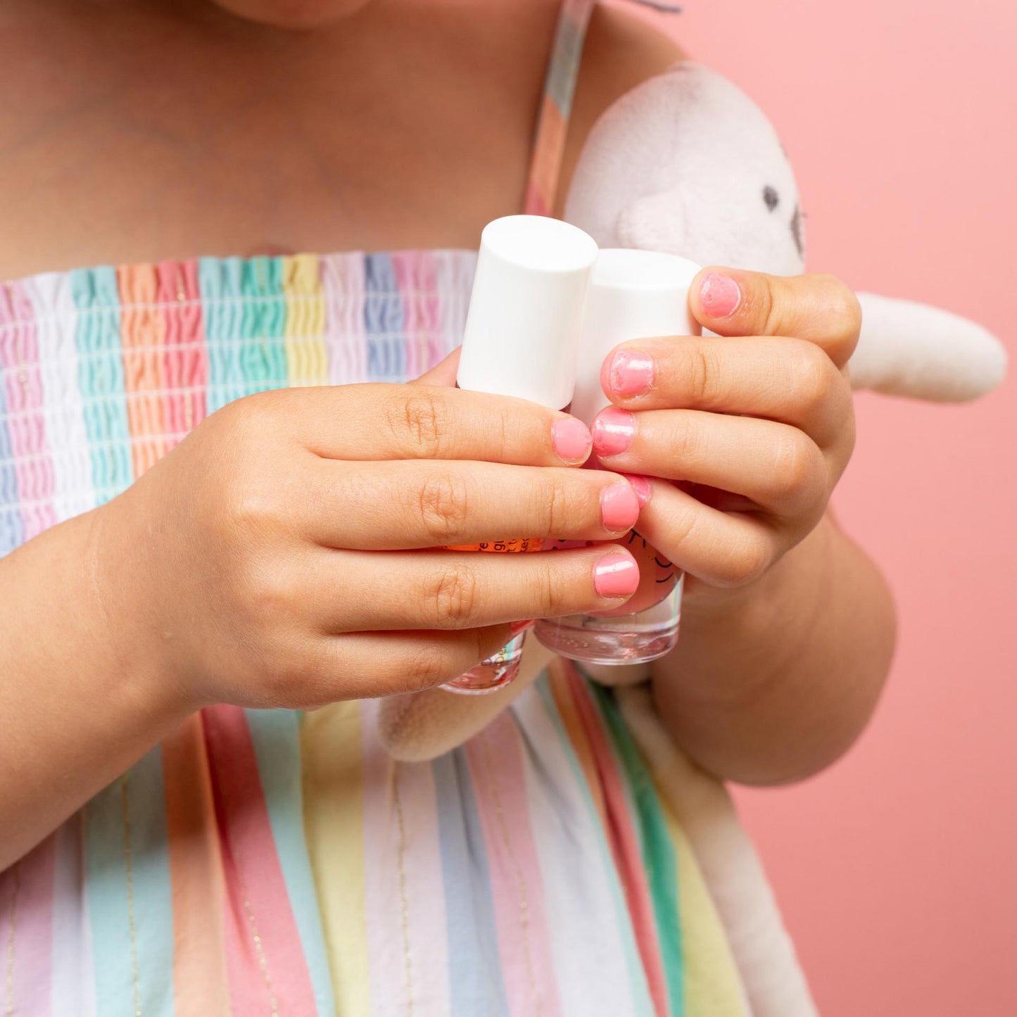 Nailmatic Water-based Kids Nail Polish-KITTY Candy Pink Glitter