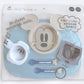 Nishiki Kasei Disney Lunch Plate-Mickey Blue/迪士尼六件套儿童餐盘 莫兰迪米奇蓝