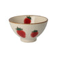 Minoyaki Murir Rice Bowl-Strawberry美浓烧日式粗陶手绘碗-草莓