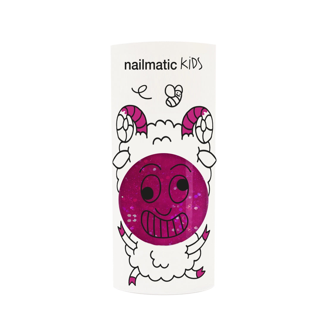 Nailmatic Water-based Kids Nail Polish-SHEEPY Clear Raspberry