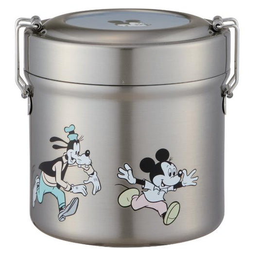 Skater Antibacterial Vacuum Stainless Lunch Box-Mickey Mouse/Skater超轻真空不锈钢抗菌双层保温饭盒 米奇家族 600ml